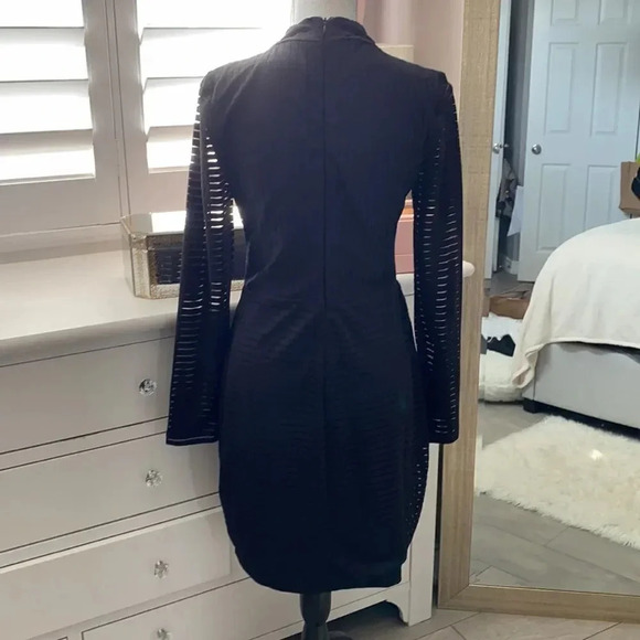 GUESS Long Sleeve Sheer Dress, Size 10 - Picture 6 of 11